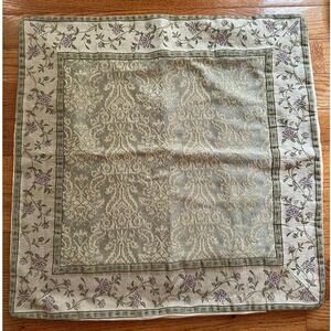 CROSCILL CAITLYN DAMASK pillow sham euro green amethyst 25x26”